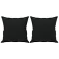 Miniatyrbillede 4 af 8: vidaXL 2-personers sofa med puder 120 cm mikrofiberstof sort
