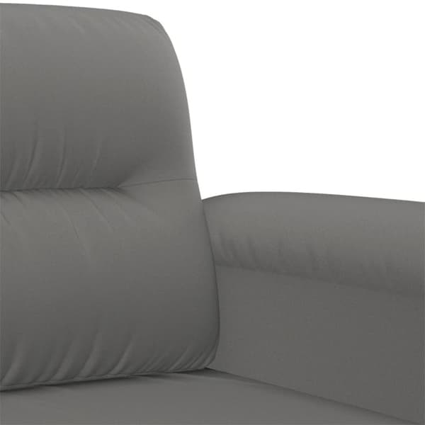 vidaXL sofasæt 2 dele med puder mikrofiberstof mørkegrå