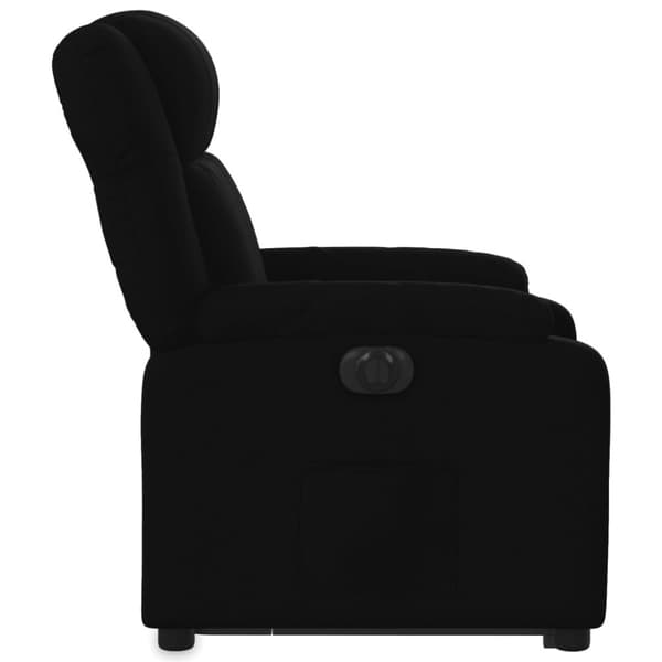 vidaXL Elektrisk reclinerfåtölj med uppresningshjälp svart tyg