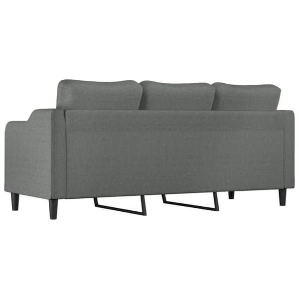vidaXL 3-sitssoffa mörkgrå 180 cm tyg