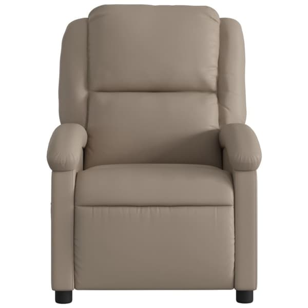 vidaXL Elektrisk massagefåtölj cappuccino konstläder