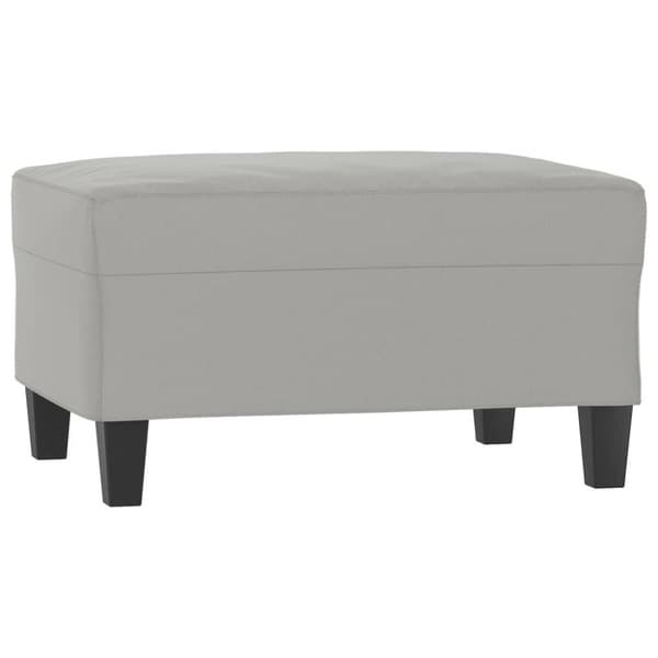 vidaXL sofasæt 3 dele med puder mikrofiberstof lysegrå