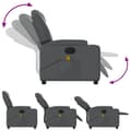 Miniatyrbild 5 av 11: vidaXL Elektrisk massagefåtölj grå konstläder