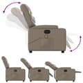 Miniatyrbillede 5 af 11: vidaXL løftestol med massagefunktion kunstlæder cappuccino