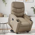 Miniatyrbillede 11 af 11: vidaXL løftestol med massagefunktion kunstlæder cappuccino