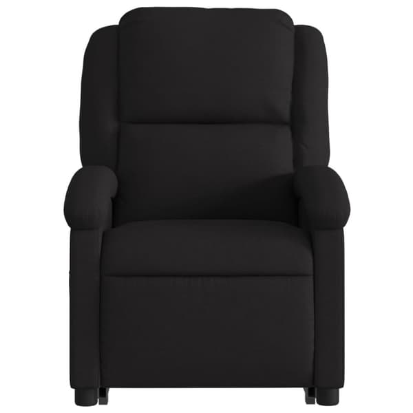 vidaXL Reclinerfåtölj med uppresningshjälp svart tyg