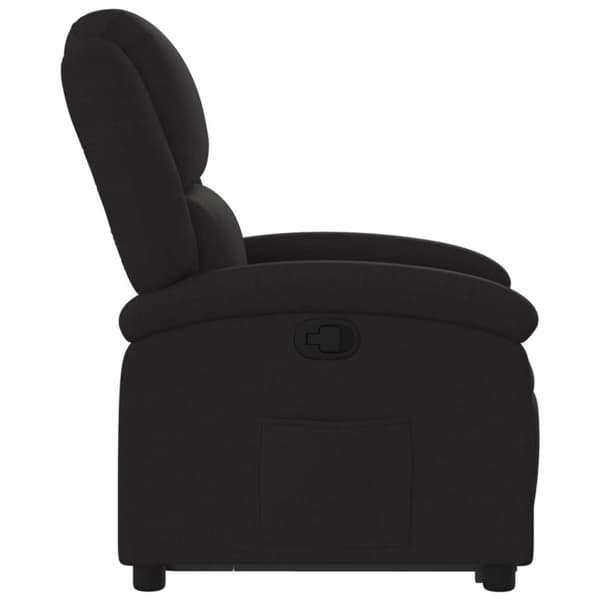 vidaXL Reclinerfåtölj med uppresningshjälp svart tyg