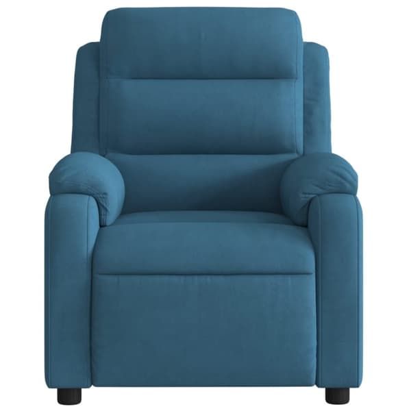 vidaXL Reclinerfåtölj blå sammet