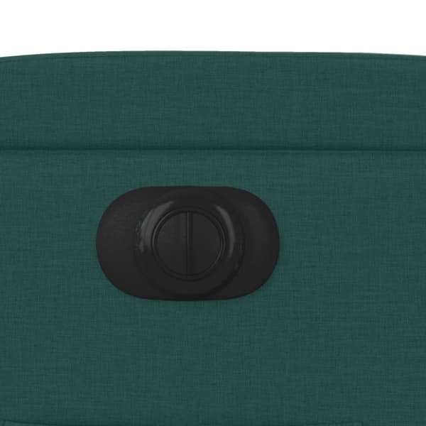 vidaXL Elektrisk reclinerfåtölj mörkgrön tyg