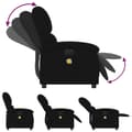 Miniatyrbillede 7 af 11: vidaXL massagestol velour sort