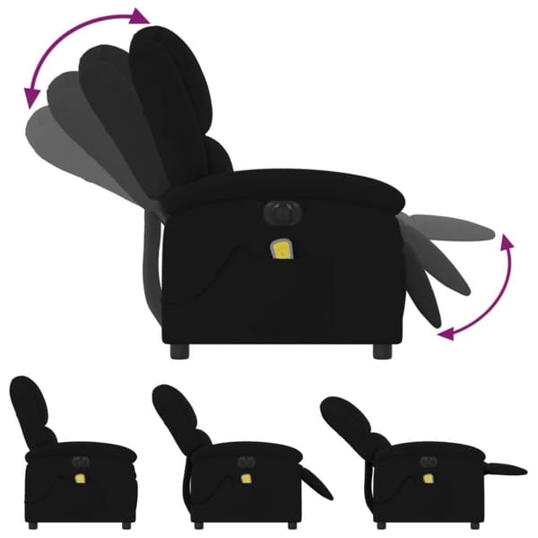 vidaXL massagestol velour sort