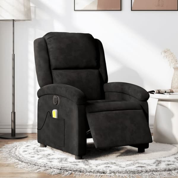 vidaXL massagestol velour sort