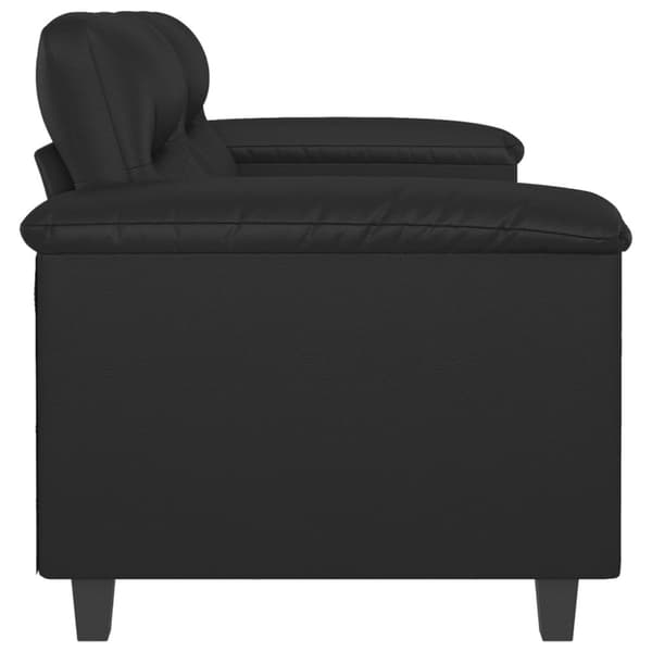 vidaXL 2-personers sofa 120 cm kunstlæder sort