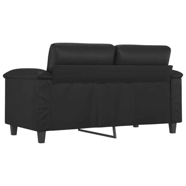vidaXL 2-personers sofa 120 cm kunstlæder sort