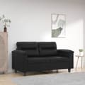 Miniatyrbillede 1 af 8: vidaXL 2-personers sofa 120 cm kunstlæder sort