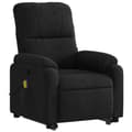 Miniatyrbillede 3 af 9: vidaXL massagestol med løftefunktion mikrofiberstof sort