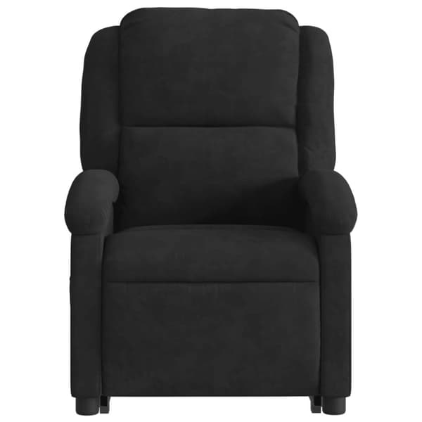 vidaXL massagestol med løftefunktion velour sort
