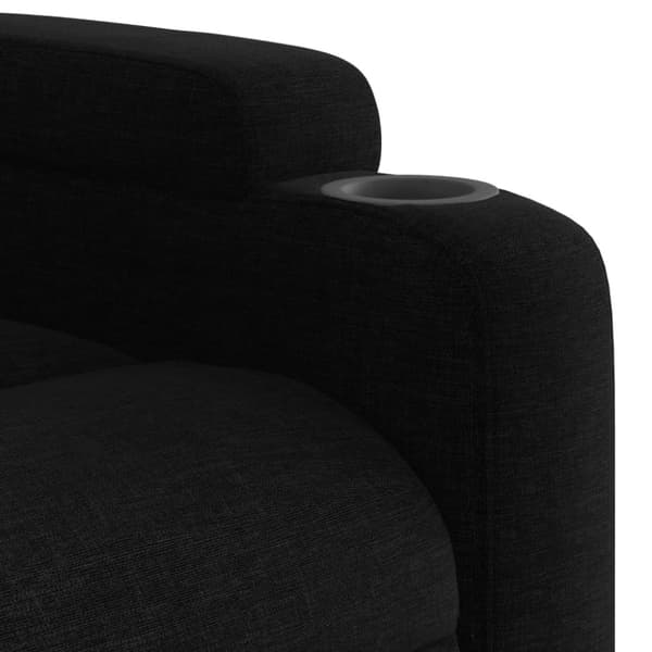 vidaXL eldrevet massagestol stof sort