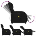 Miniatyrbild 5 av 9: vidaXL Elektrisk massagefåtölj svart mikrofibertyg