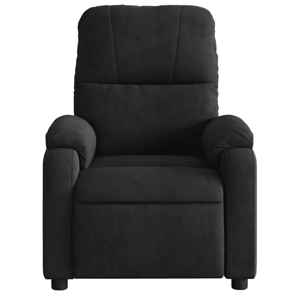 vidaXL Elektrisk massagefåtölj svart mikrofibertyg