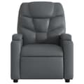 Miniatyrbild 9 av 11: vidaXL Reclinerfåtölj med uppresningshjälp grå konstläder