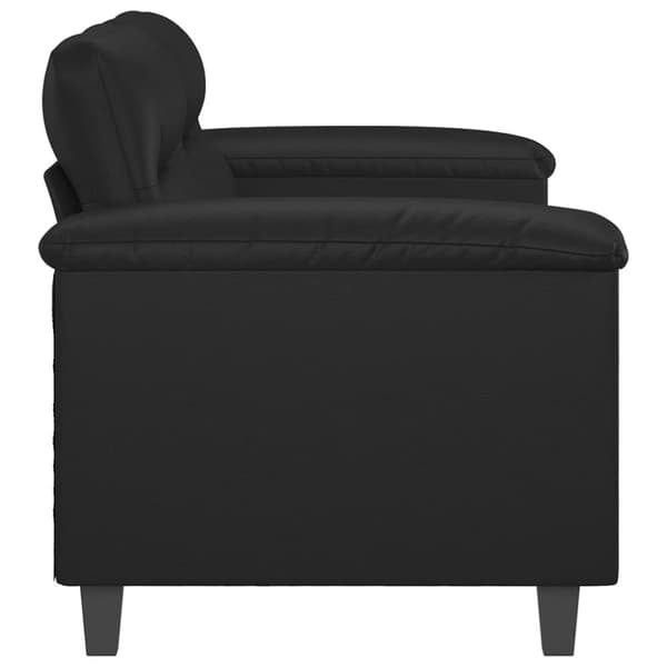 vidaXL 2-sitssoffa svart 140 cm konstläder