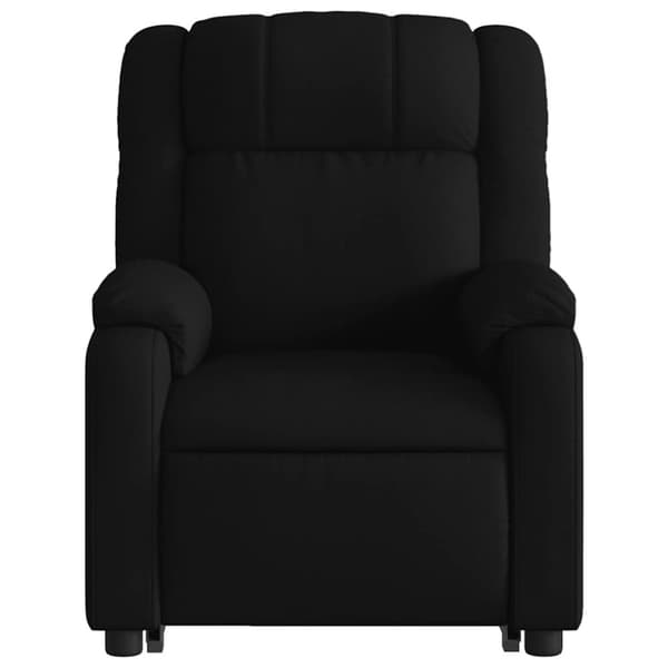 vidaXL Massagefåtölj med uppresningshjälp svart tyg