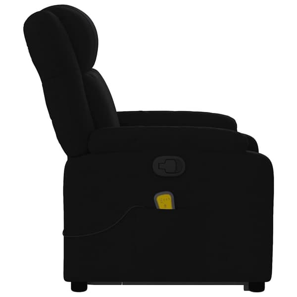vidaXL Massagefåtölj med uppresningshjälp svart tyg