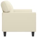Miniatyrbillede 3 af 8: vidaXL 2-personers sofa 140 cm kunstlæder cremefarvet