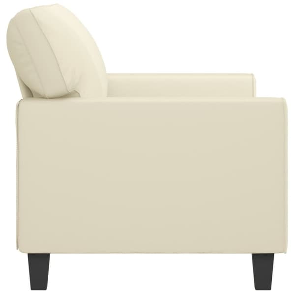 vidaXL 2-personers sofa 140 cm kunstlæder cremefarvet