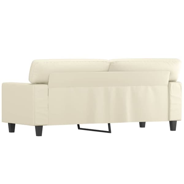 vidaXL 2-personers sofa 140 cm kunstlæder cremefarvet