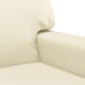 Miniatyrbillede 5 af 8: vidaXL 2-personers sofa 140 cm kunstlæder cremefarvet