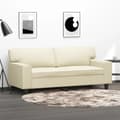Miniatyrbillede 8 af 8: vidaXL 2-personers sofa 140 cm kunstlæder cremefarvet