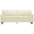 Miniatyrbillede 2 af 8: vidaXL 2-personers sofa 140 cm kunstlæder cremefarvet