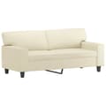 Miniatyrbillede 1 af 8: vidaXL 2-personers sofa 140 cm kunstlæder cremefarvet