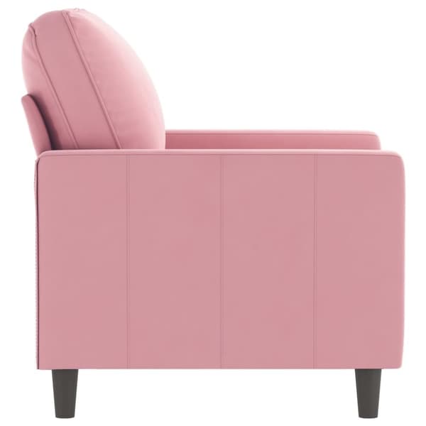 vidaXL lænestol 60 cm velour lyserød