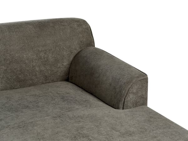 Hörnsoffa Mörkgrön Manchester Gummiträ Bas 3 Sits Vänster Retro Soffa Vardagsrum