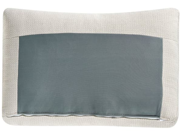 Høyre hjørnesofa Beige stoffpolstret med sovesofa med uttrekkbar ryggpute Treben