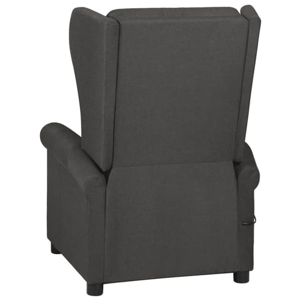 vidaXL Reclinerfåtölj mörkgrå tyg