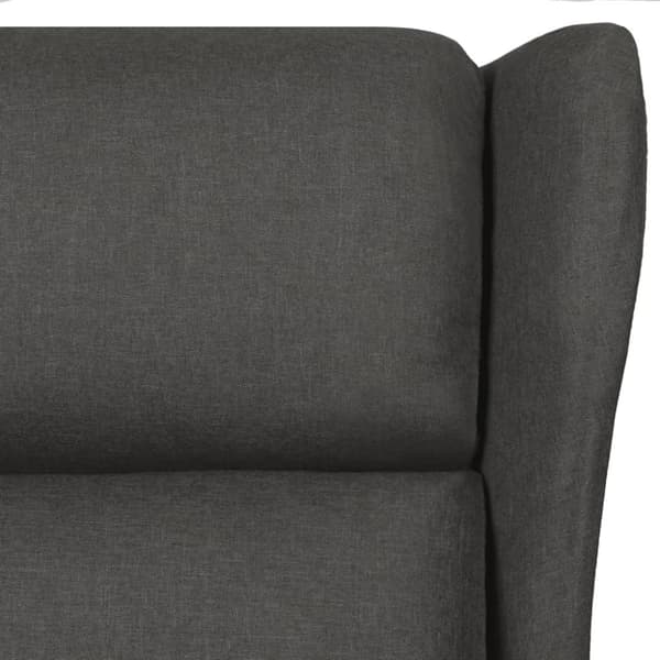 vidaXL Reclinerfåtölj mörkgrå tyg