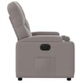 Miniatyrbild 8 av 11: vidaXL Elektrisk reclinerfåtölj taupe tyg
