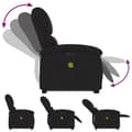 Miniatyrbillede 7 af 11: vidaXL elektrisk massagestol med løftefunktion stof sort