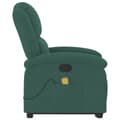Miniatyrbild 8 av 9: vidaXL Massagefåtölj med uppresningshjälp mörkgrön sammet