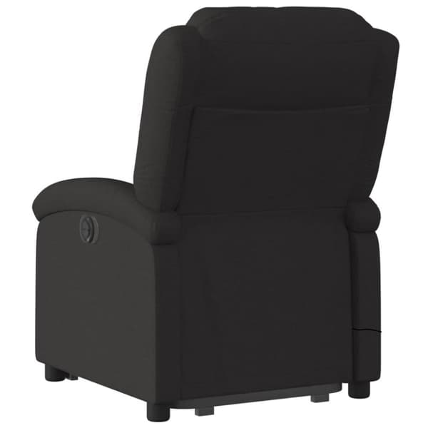 vidaXL Massagefåtölj med uppresningshjälp svart tyg