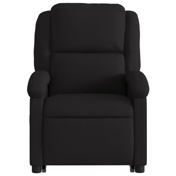 vidaXL Massagefåtölj med uppresningshjälp svart tyg