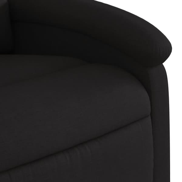 vidaXL Massagefåtölj med uppresningshjälp svart tyg