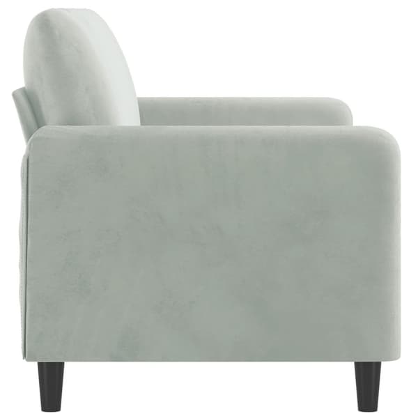 vidaXL 2-personers sofa 140 cm fløjl lysegrå