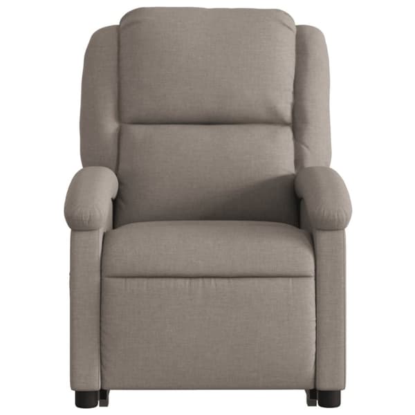 vidaXL Massagefåtölj med uppresningshjälp taupe tyg