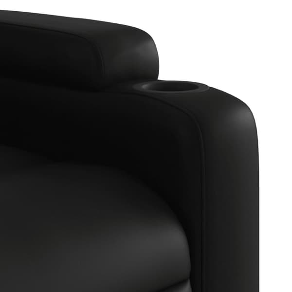 vidaXL løftestol med massagefunktion kunstlæder sort