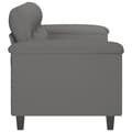 Miniatyrbillede 4 af 8: vidaXL 3-personers sofa 180 cm mikrofiberstof mørkegrå